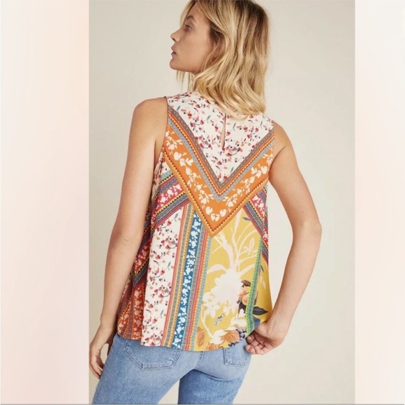 ANTHROPOLOGIE Vineet Bahl Caterina Tank Top Medium - Picture 3 of 12